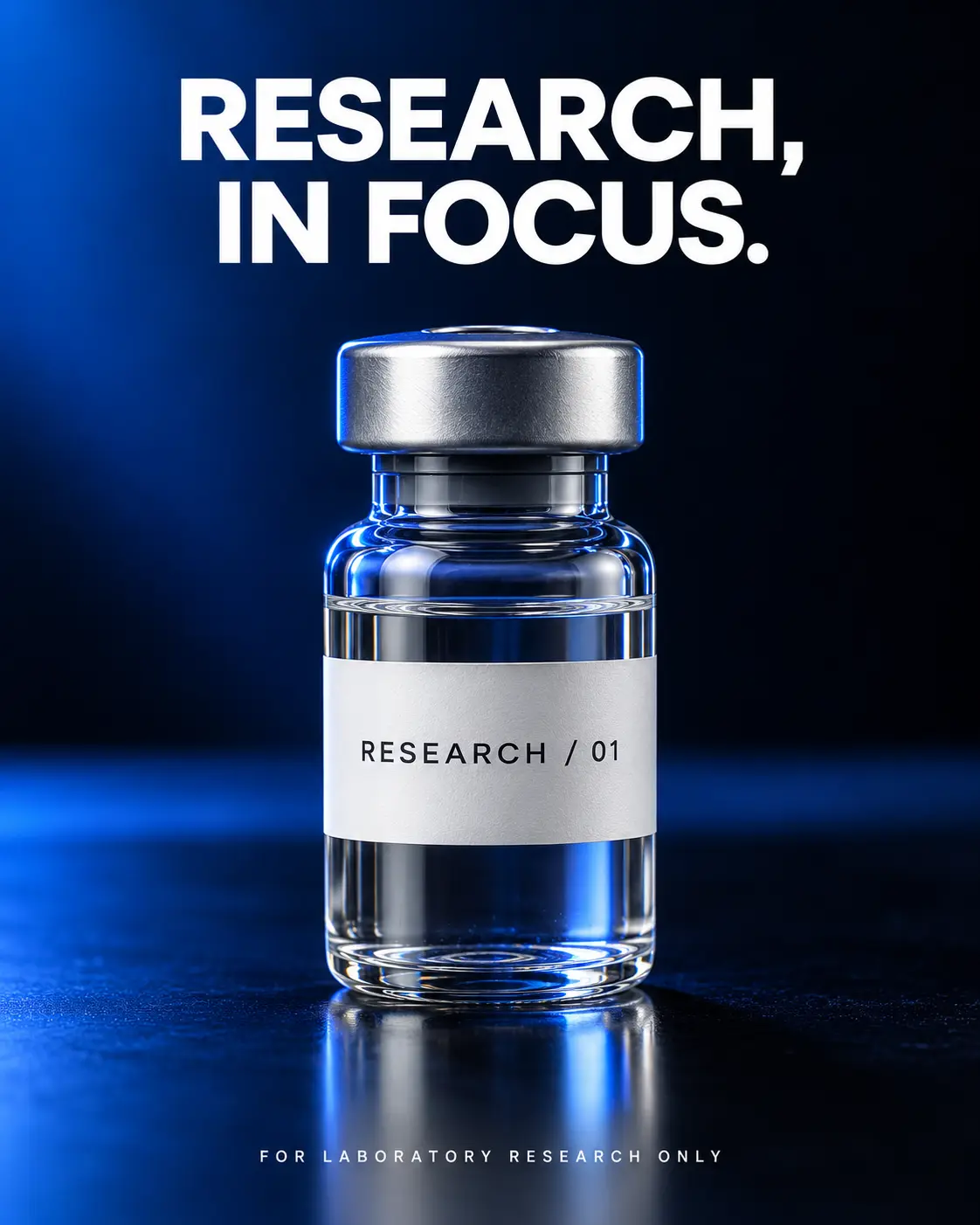 Research in focus. — Cobalt research vial concept